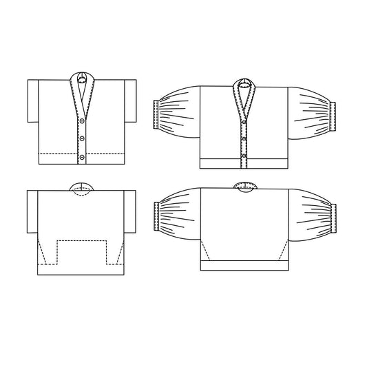 ZWクロップ丈のシャツ【洋裁パターン】